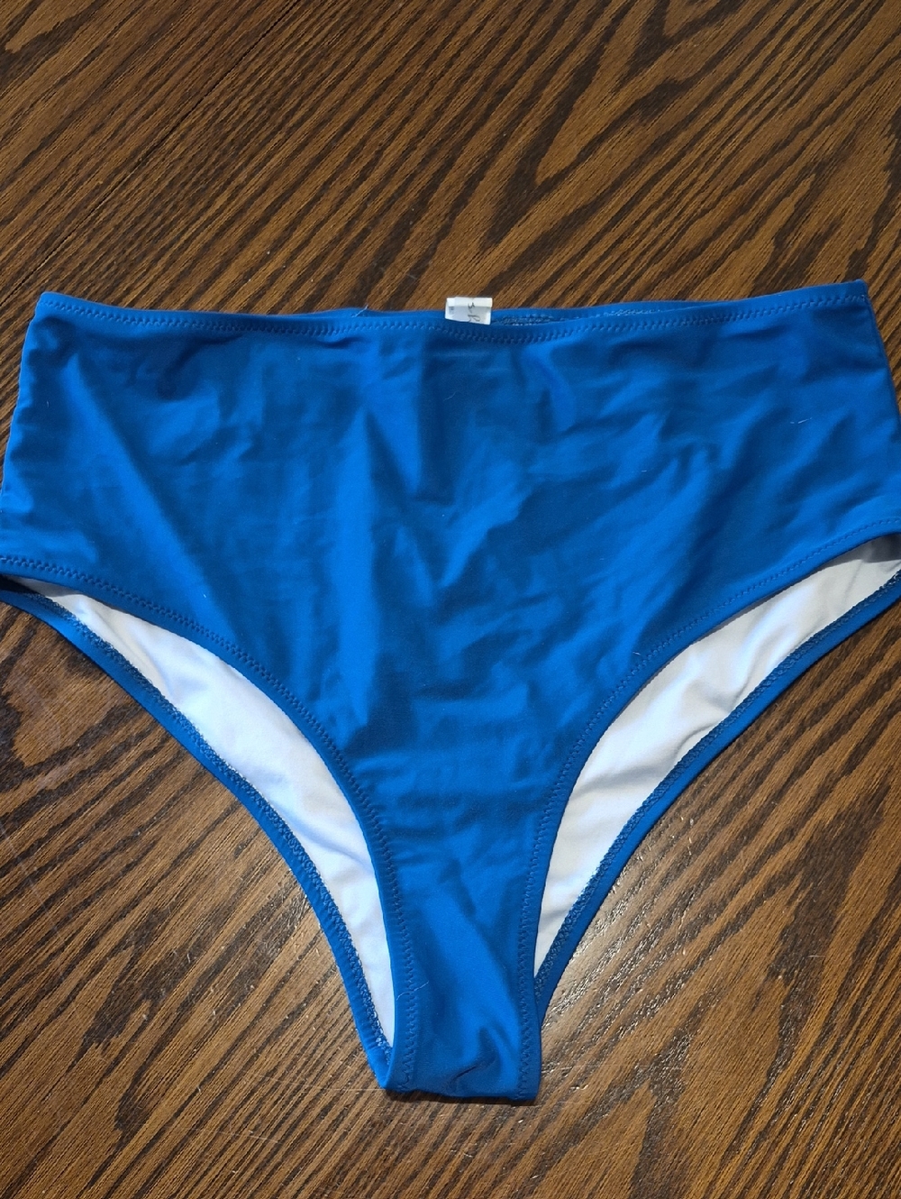 Cupshe Solid Royal Blue High-Waist Bikini Bottoms